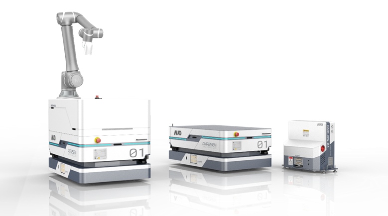 usdt數位開發的自主式移動機器人（AMR250M），搭配全向輪並結合AI演算法、2D LiDAR、3D攝影機等技術，協助客戶實現產線全自動化